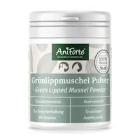AniForte Hunde-Nahrungsergänzung Grünlippmuschel Pulver, 100 g - Nahrungsergänzungstyp: Pulver - Tierbedürfnis: Knochen & Knorpel - Gelenke & Beweglichkeit - Haut & Fell - Zertifikate: Keine Zertifizierung - Packungsgrösse: 100 g - Produkttyp: Ergänzungsf