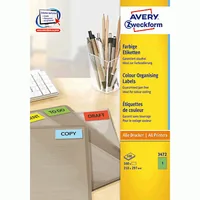 AVERY ZWECKFORM Etiketten A4 3472 grün 100 Stück