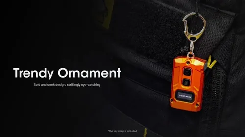 Nitecore Taschenlampe TINI3 600 lm, Orange - Einsatzbereich: Outdoor & Camping - Betriebsart: Akkubetrieb - Leuchtmittel: LED - Wasserfest: Ja - Leuchtweite: 90 m - Max. Laufzeit: 85 h