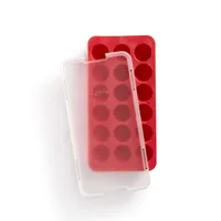Lékué Eiswürfelform Kugeln Rot - Produkttyp: Eiswürfelbox - Eiswürfelform - Eiswürfelform: Rund - Materialtyp: Kunststoff - Material: Kunststoff - Detailfarbe: Rot - Anzahl Eiswürfel: 18