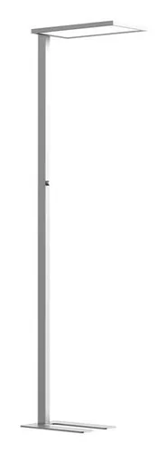 Contini Bürostehleuchte dimmbar 30W, 7500 lm, 6000K – Silber - Betriebsart: Netzbetrieb - Dimmbar: dimmbar - Lampensockel: LED fest verbaut - Farbwiedergabeindex CRI: 250 - Lichtfarbe: Kaltweiss/Tageslichtweiss (KW) - Farbtemperatur Kelvin: 6000 K