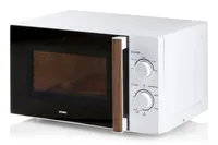 Domo Mikrowelle DO2720 Weiss - Mikrowellenleistung: 700 W - Fassungsvermögen: 20 l - Grillfunktion: Keine Angaben - Backofenfunktion: Keine Angaben - Steamfunktion: Keine Angaben - Breite: 44 cm