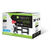 Techly Wall Support for LCD LED 13-30" Tilting 2 Joints Black ICA-LCD 923B