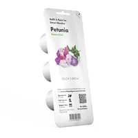 Click and Grow Saatgut Petunie - Bio: Nein - Blütenfarbe: Mehrfarbig - Blütezeit: November - Juli - Juni - Mai - Dezember - Oktober - September - August - Februar - März - Januar - April - Sonneneinstrahlung: Hell und warm - Aussaatzeit: August - Juni - A