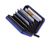 Troika Visitenkartenetui  Kartenkoffer Blau - Anzahl Visitenkarten: 20 Stück - Produkttyp: Visitenkartenetui - Material: Polyester - Aluminium - Detailfarbe: Blau