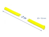 DeLOCK Braided Sleeve stretchable 2 m x 19 mm yellow