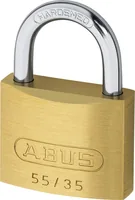 Abus Vorhängeschloss 55/35 Gold Messing - Schlossart: Schlüssel - Set: Nein - Aussenanwendung: Ja