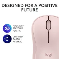 Logitech Maus M240 Silent Bluetooth - Maus-Typ: Mobile - Maus Features: Silent-Tasten - Scrollrad - Bedienungsseite: Universal - Detailfarbe: Pink - Rosa - Verbindungsart: Kabellos - Schnittstelle: Bluetooth