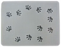 SwissPet Vorleger Pfote, 33 x 43 cm, Grau - Breite: 43 cm - Tiefe: 33 cm - Detailfarbe: Grau - Produkttyp: Unterlagen - Vorleger - Tierart: Katze