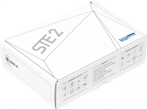 HWgroup Temperatur-Sensor SNMP, WLAN, PoE HWg-STE2-R2-Kit - Modultyp: Gateway-Modul - Schnittstellen: RJ-45 (LAN) - WLAN - Remote Zugriff Art: Ethernet - WLAN