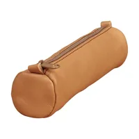 CLAIREFONTAINE Schlamperetui AgeBag 18,5x4cm 77018C tabak, rund, Leder