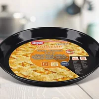 Dr.Oetker Pizzablech Emaille Tradition 30 cm - Breite: 30 cm - Form: Rund - Höhe: 3 cm - Ausziehbar: Nein - Tiefe: 30 cm