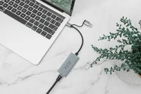 INCA Adapter IUTP-01TX Ethernet > USB und Typ C Anschluss