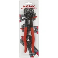 Creativ Company Mosaikszange Rot/Schwarz - Breite: 0 mm - Länge: 150 mm - Verpackungseinheit: 1 Stück - Material: Stahl - Kunststoff - Detailfarbe: Rot - Schwarz