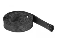 Delock Kabelschlauch 2 m x 50 mm, mit Reissverschluss Schwarz - Detailfarbe: Schwarz - Breite: 50 mm - Länge: 2 m - Produkttyp: Kabelschlauch - Ausstattung Kabelmanagement: Wiederverwendbar - Reissverschluss - Verpackungseinheit: 1 Stück