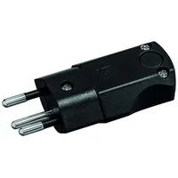 STEFFEN Montagestecker T12 IP20 Schwarz - Detailfarbe: Schwarz - Stromanschluss Seite A: T12 - Schalter: Nein - Stromanschluss Seite B: Schraubklemme - Typ: Winkelstecker