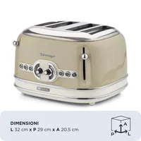 Ariete 0156/03 6 4 Scheibe(n) 1600 W Beige