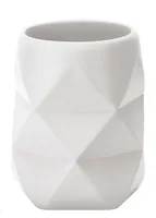 Kleine Wolke Crackle Polyresin Round Single Freestanding bathroom tumbler