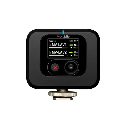 Shure MoveMic Kamera-Empfänger - Bauweise: Empfänger - Anwendungsbereich: Konferenz - Video - Gesang & Sprache - Wandlerprinzip: Keine Angabe - Richtcharakteristik: Kugel - Schnittstellen: Bluetooth - Set: Nein