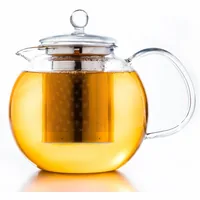 Creano Teekanne 1.7 l, Transparent - Material: Borosilikatglas - Detailfarbe: Transparent - Filtertyp: Edelstahlfilter - Fassungsvermögen: 1.7 l - Kompatible Kochfelder: Manuell - nicht für Kochfelder