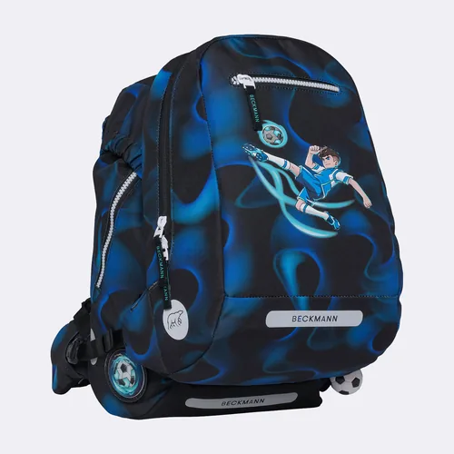 Beckmann Schulthek-Set Classic Magic League 6-teilig - Altersempfehlung ab: 6 Jahren - Wasserabweisend: Ja - Detailfarbe: Dunkelblau - Schwarz - Gewicht: 940 g - Volumen: 22 l - Motiv: Fussball