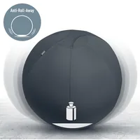 Leitz Sitzball Ergo Active 55 cm, Dunkelgrau - Material: Polyester - Belastbarkeit: 120 kg - Sitzhöhe: 55 cm