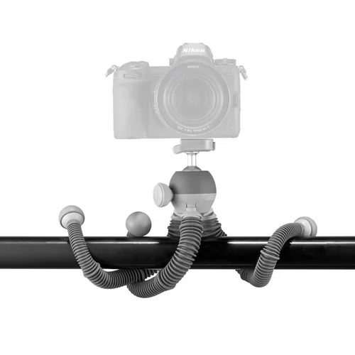 Joby Tischstativ PodZilla Large - Höhenverstellbar: Nein - Detailfarbe: Grau - Material: Aluminium - Gummi - Plastik - Stativ-Bauart: Tischstativ - Stativgewinde: 1/4'' - Stativ-Ausstattung: Kugelkopf - Schnellwechselplatte - Stativgewinde