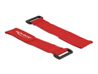 Delock Klettkabelbinder Rot 280 mm x 38 mm 3 Stück - Breite: 38 mm - Länge: 280 mm - Produkttyp: Klett-Kabelhalter - Ausstattung Kabelmanagement: Wiederverwendbar - Haftend - Verpackungseinheit: 3 Stück - Material: Klettband