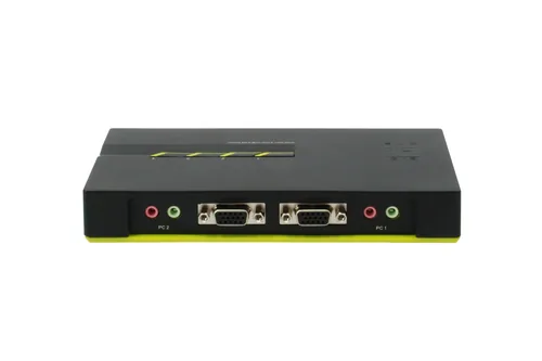 LevelOne KVM-Switch 4 PC VGA+USB+Audio