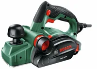 Bosch Elektrohobel PHO 2000 - Ausstattung: Ohne Zubehör - Kapazität Wattstunden: 0 Wh - Set: Nein - Produktkategorie: Hobel - Akkusystem: Keine - Funktionen: V-Nuten - Zweiseitiger Spanauswurf - Parkschuh - Depot für Ersatzmesser - Einschaltsperre