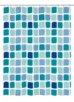 Kleine Wolke Duschvorhang Sonny 180 x 200 cm, Blau - Produkttyp: Duschvorhang - Detailfarbe: Blau - Breite: 180 cm - Höhe: 200 cm - Detailmaterial: Poly-Ethylen-Vinylacetat (PEVA) - Grundmaterial: Kunststoff