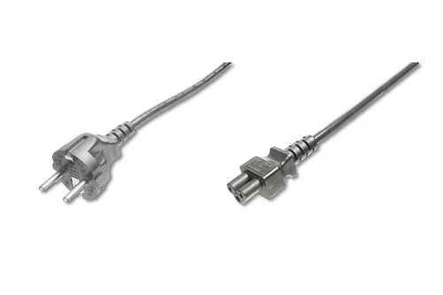 Digitus AK-440115-008-S câble électrique Noir 0,75 m Coupleur C5 IEC C5