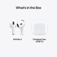 Apple AirPods 4 Headset True Wireless Stereo (TWS) In-ear Calls/Music/Sport/Everyday Bluetooth White