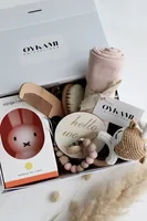 Oykami Geschenkset Mädchen Casablanca - Material: Holz - Organische Baumwolle - Detailfarbe: Beige - Weiss - Rosa