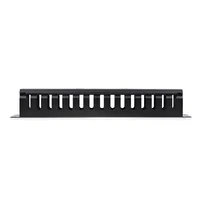 StarTech.com Horizontal 2U Server Rack Cable Management Finger Duct w/ Cover - 19" Network Rack Wire Duct Raceway Panel - Slotted Wire Duct