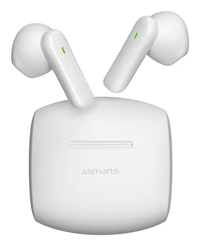 4smarts True Wireless In-Ear-Kopfhörer SkyBuds Air Weiss - Detailfarbe: Weiss - Kopfhörer Ausstattung: Anruf-Management - Ladeschale/Ladebox - Lautstärkeregelung - Mikrofon - Touch-Steuerung an der Ohrmuschel - Verbindungsmöglichkeiten: Bluetooth - Einsat
