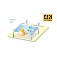 InLine KVM Switch - 2-fach - USB-C+DP zu DisplayPort - 4K - Audio - integr. Kabel