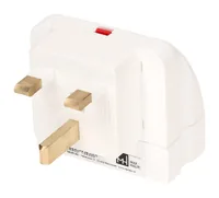Max Hauri Reiseadapter Grossbritannien / Typ 13, 3-polig, Weiss - Anzahl Pole: 3 - USB Ladeanschluss: 0 - Adapter Dose: Grossbritannien - Adapter Stecker: Grossbritannien