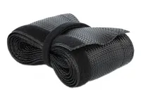 Delock Kabelschlauch 5mx32mm mit Klettverschluss Schwarz - Detailfarbe: Schwarz - Breite: 32 mm - Länge: 5 m - Produkttyp: Kabelschlauch - Ausstattung Kabelmanagement: Zuschneidbar - Verpackungseinheit: 1 Stück