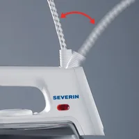 Severin BA 3211 iron Dry & Steam iron 1000 W Blue, Silver