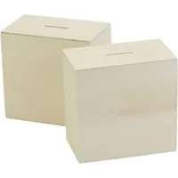 Creativ Company Holzkleinteile 10 Stück - Breite: 10 cm - Höhe: 6 cm - Länge: 10 cm - Anzahl Stück: 10 Stück - Holzherkunft: China - Holzhandelsname: Pappel - Kiefer