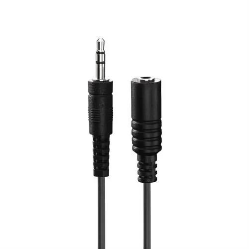 HDSupply Audio-Kabel 3.5 mm Klinke - Klinke 3.5 mm, female 0.5 m - Kabeltyp: Verlängerungskabel - Audiokanäle: Stereo - Audioanschluss Seite A: 3.5 mm Klinke - Audioanschluss Seite B: Klinke 3.5 mm - female - Detailfarbe: Schwarz - Länge: 0.5 m