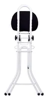 MSV Bügelstuhl Weiss - Breite: 43 cm - Höhe: 97 cm - Tiefe: 620 mm - Material: Stahl