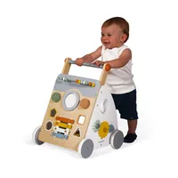 Janod Lauflernhilfe Sweet Cocoon Multiaktivitätswagen aus Holz - Altersempfehlung ab: 1 Jahr - Detailfarbe: Mehrfarbig - Material: Filz - Holz - Zertifikate: Keine Zertifizierung - Höhenverstellbar: Nein - Produkttyp Lauflerner: Schiebewagen