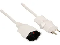 Max Hauri Verlängerungskabel 0.5 m T13 - T12 Clip-Clap, Weiss - Anzahl Leiter: 3 - Detailfarbe: Weiss - Kinderschutz: Ja - Steckereigenschaften: Angespritzt - Steckertyp Ausgang: T13 - Leiterquerschnitt: 1 mm²