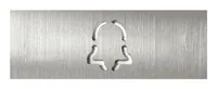Doorbird Namensschild für eine Ruftaste für D11x-Serie - Detailfarbe: Anthrazit - Produktserie: Doorbird - Zubehörtyp: Infomodul
