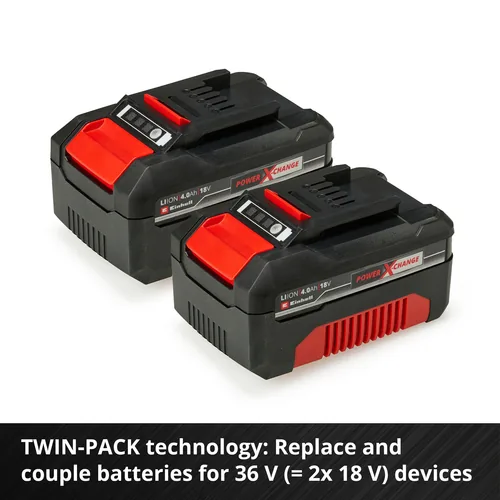 Power-X-Change Starter-Kit A1, 18Volt 4Ah (schwarz/rot, Akku + Ladegerät)