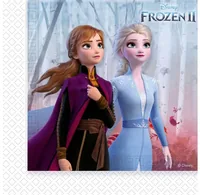 Amscan Papierservietten Disney Frozen II 20 Stück - Material: Papier - Grösse: 33 cm x 33 cm - Eigenschaften: Keine Eigenschaft - Anzahl Lagen: 2 - Motiv: Frozen - Produkttyp: Papierservietten