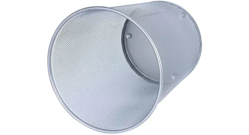 WEDO Papierkorb Office Silber - Fassungsvermögen: 18 l - Höhe: 35 cm - Anzahl Behälter: 1 - Material: Metall - Detailfarbe: Silber - Form: Rund
