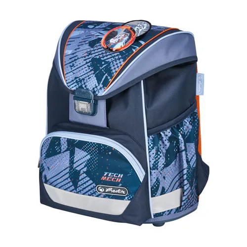 Herlitz Schulthek-Set UltraLight Plus TechMech 16 l - Altersempfehlung ab: 6 Jahren - Wasserabweisend: Ja - Detailfarbe: Blau - Gewicht: 750 g - Volumen: 16 l - Motiv: Diverse